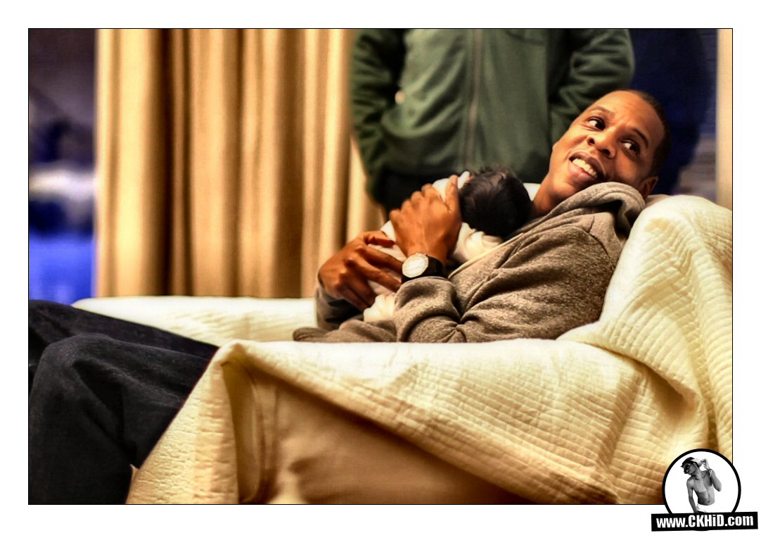 Jay-Z aka Shawn Carter with daughter Blue Ivy Carter