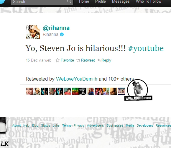 Rihanna Tweet