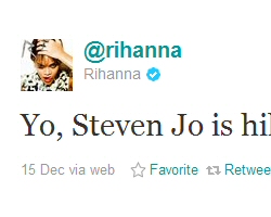 Rihanna Recognizes Youtube Rapper Comedian Steven Jo
