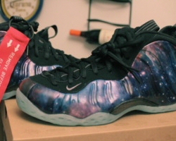 Galaxy Foamposites sneakers on Girls, Kicks and Chicks Wants All Pics