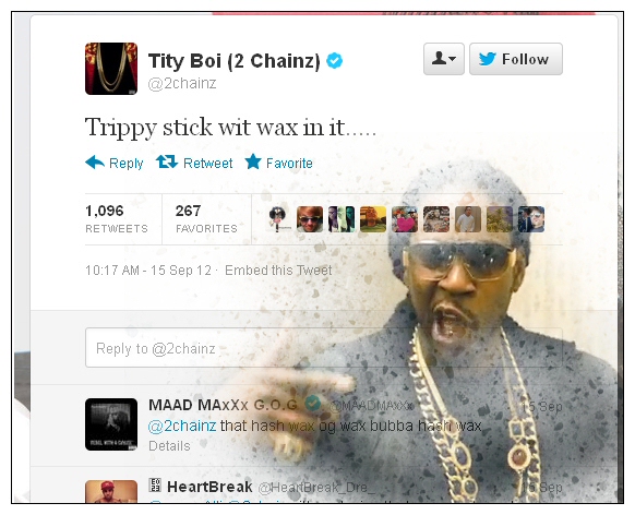 2 Chainz Trippy Stick Tweet