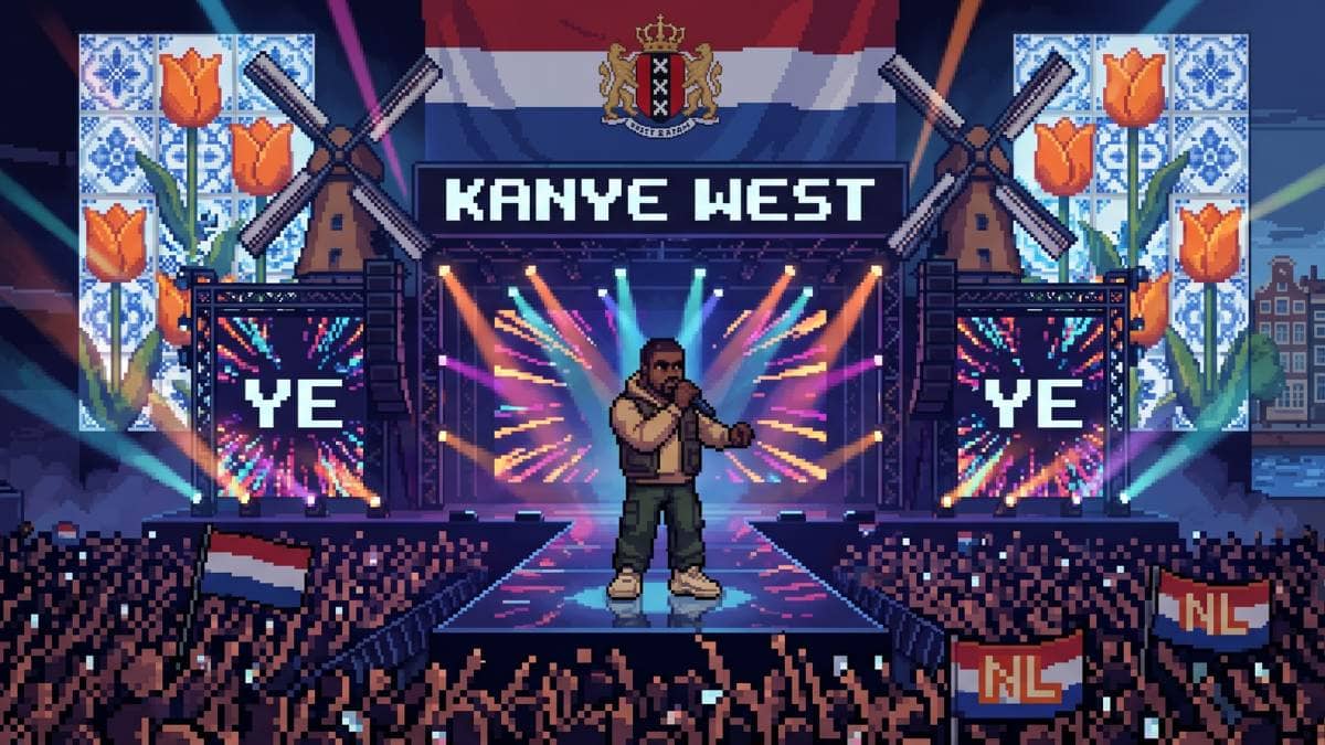 Kanye West Delivers Surprise MJ Tribute at Netherlands Show